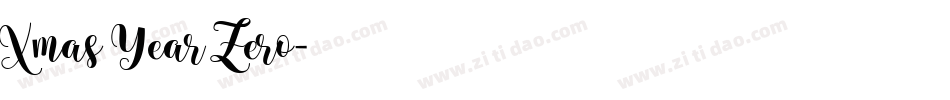 Xmas Year Zero字体转换